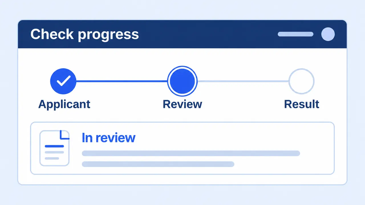 A list of checks, each with a status.