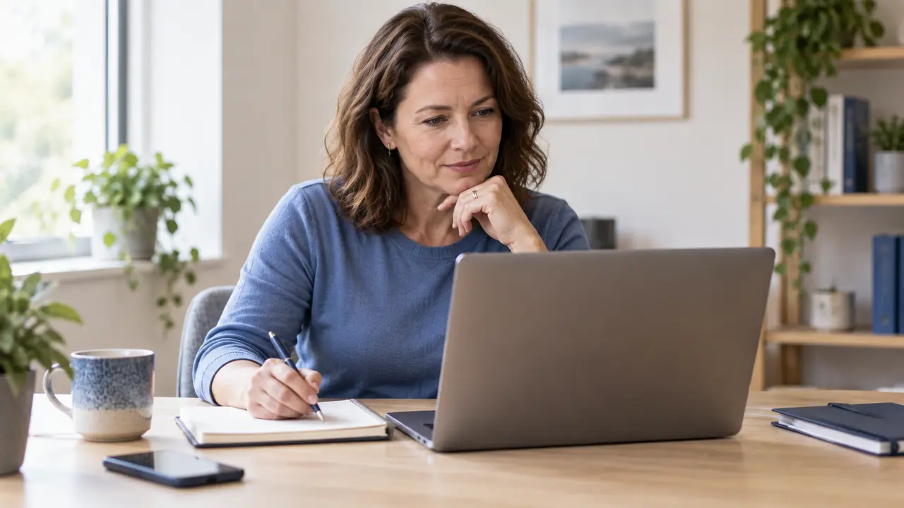An applicant reading an update and considering their next steps.